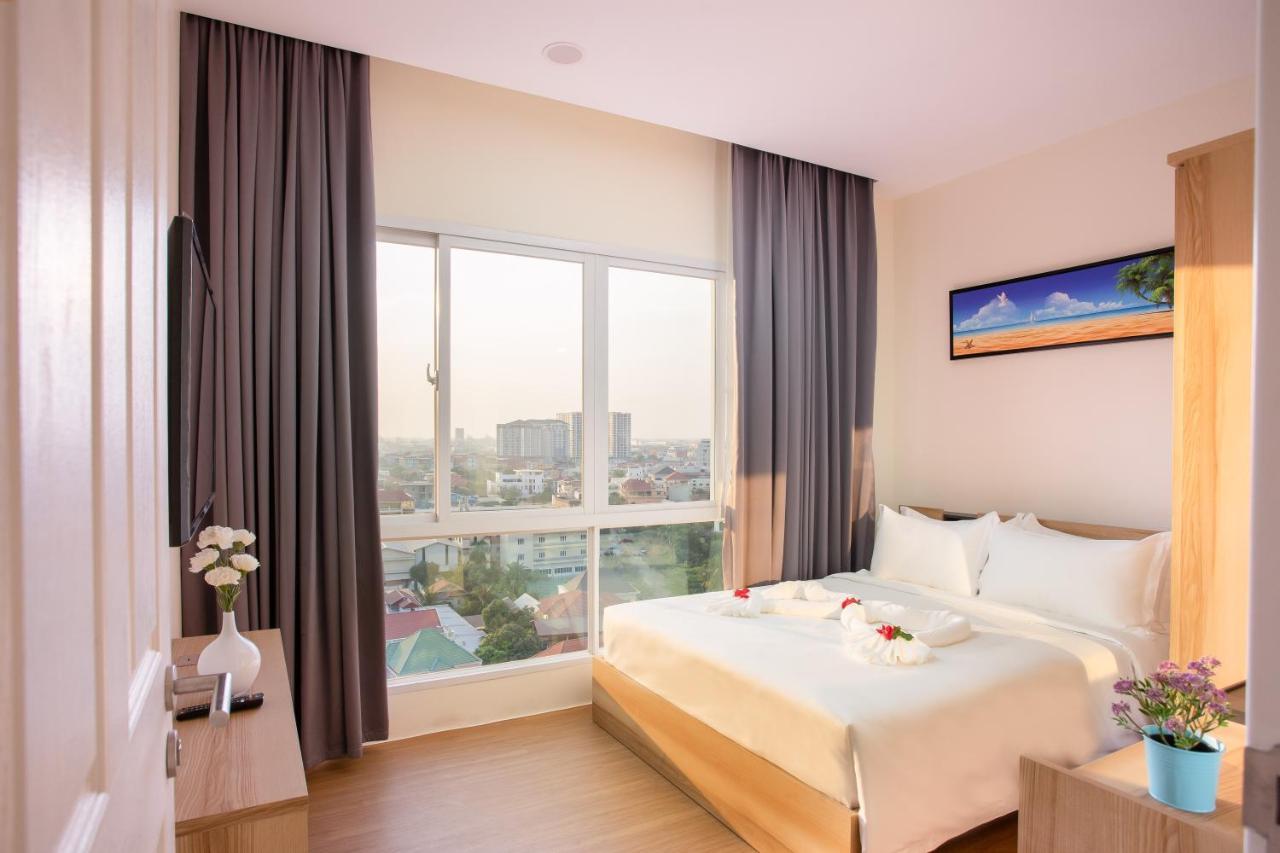 Tk View Hotel & Apartment Phnom Penh Exterior foto