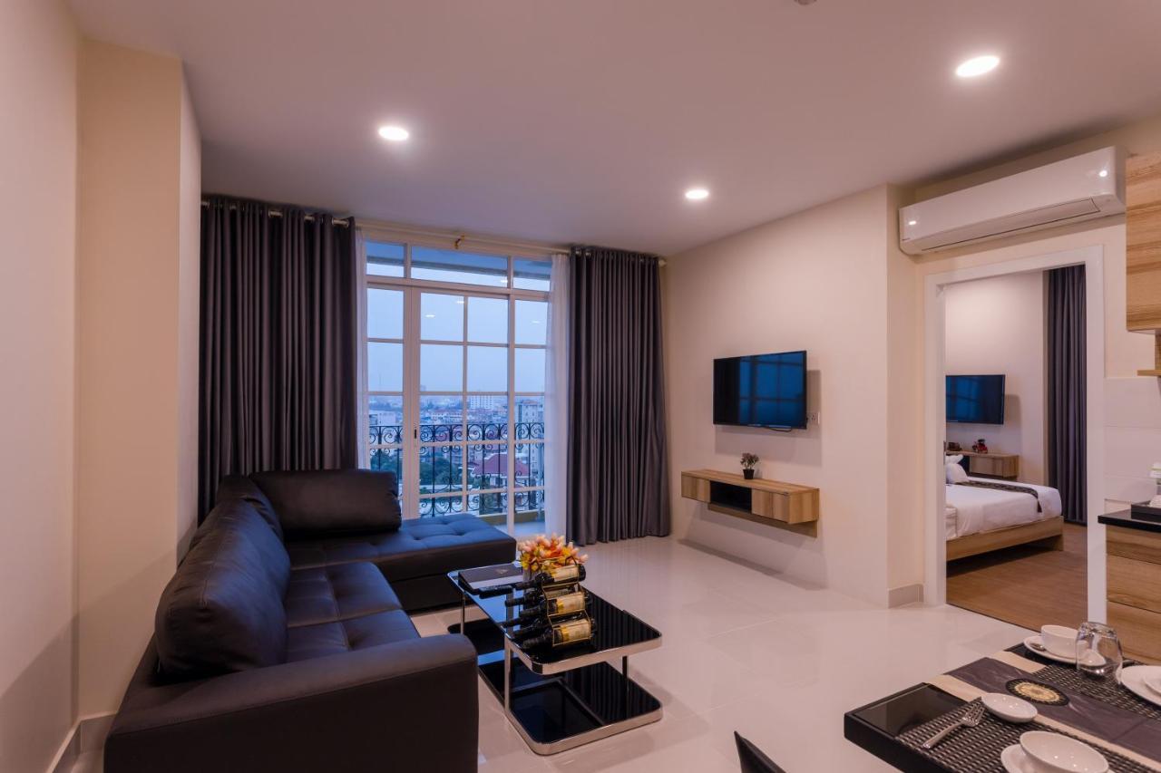 Tk View Hotel & Apartment Phnom Penh Exterior foto