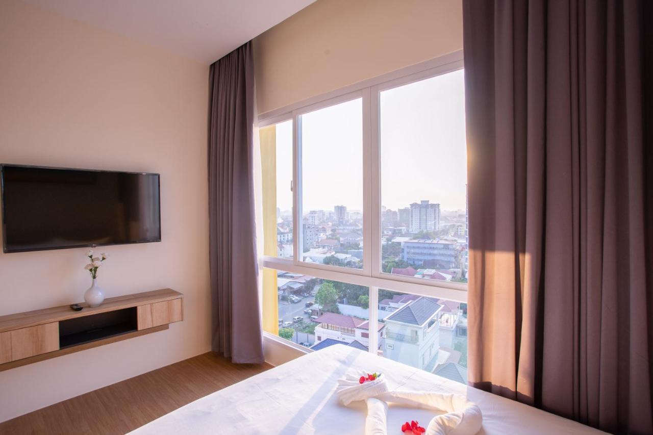 Tk View Hotel & Apartment Phnom Penh Exterior foto
